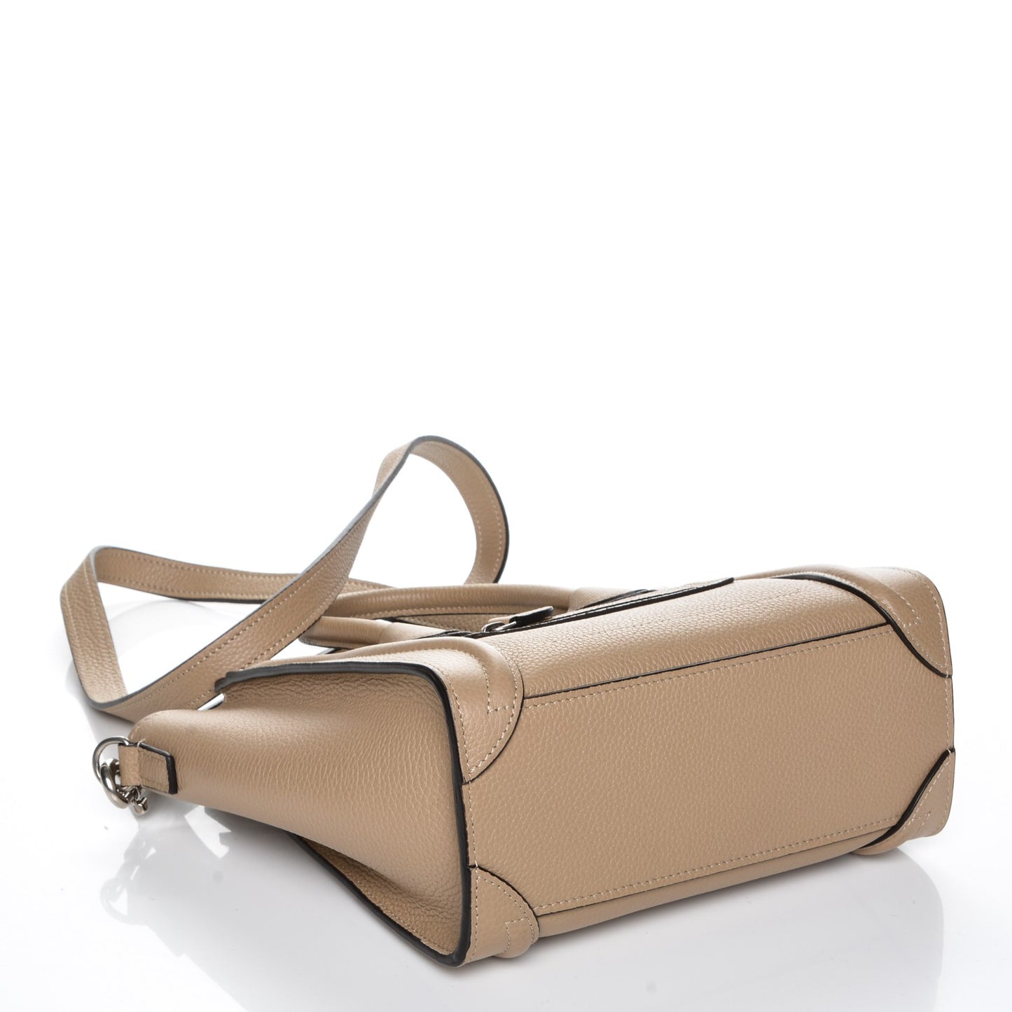 Drummed Calfskin Nano Luggage Dune