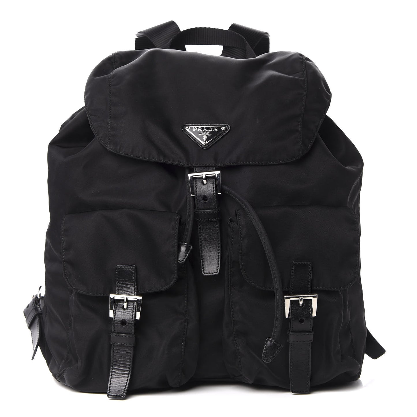 Nylon Vela Medium Backpack Black