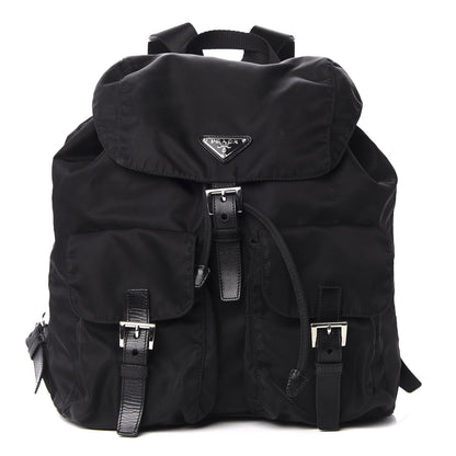 Prada Nylon Vela Medium Backpack Black 1 of 9