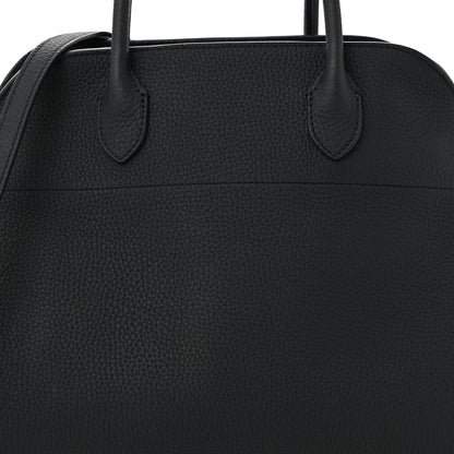 The Row Matte Grained Calfskin Soft Margaux 12 Dark Navy 7 of 9