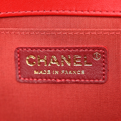 Chanel Lambskin Quilted Medium Boy Flap Red 6 of 10