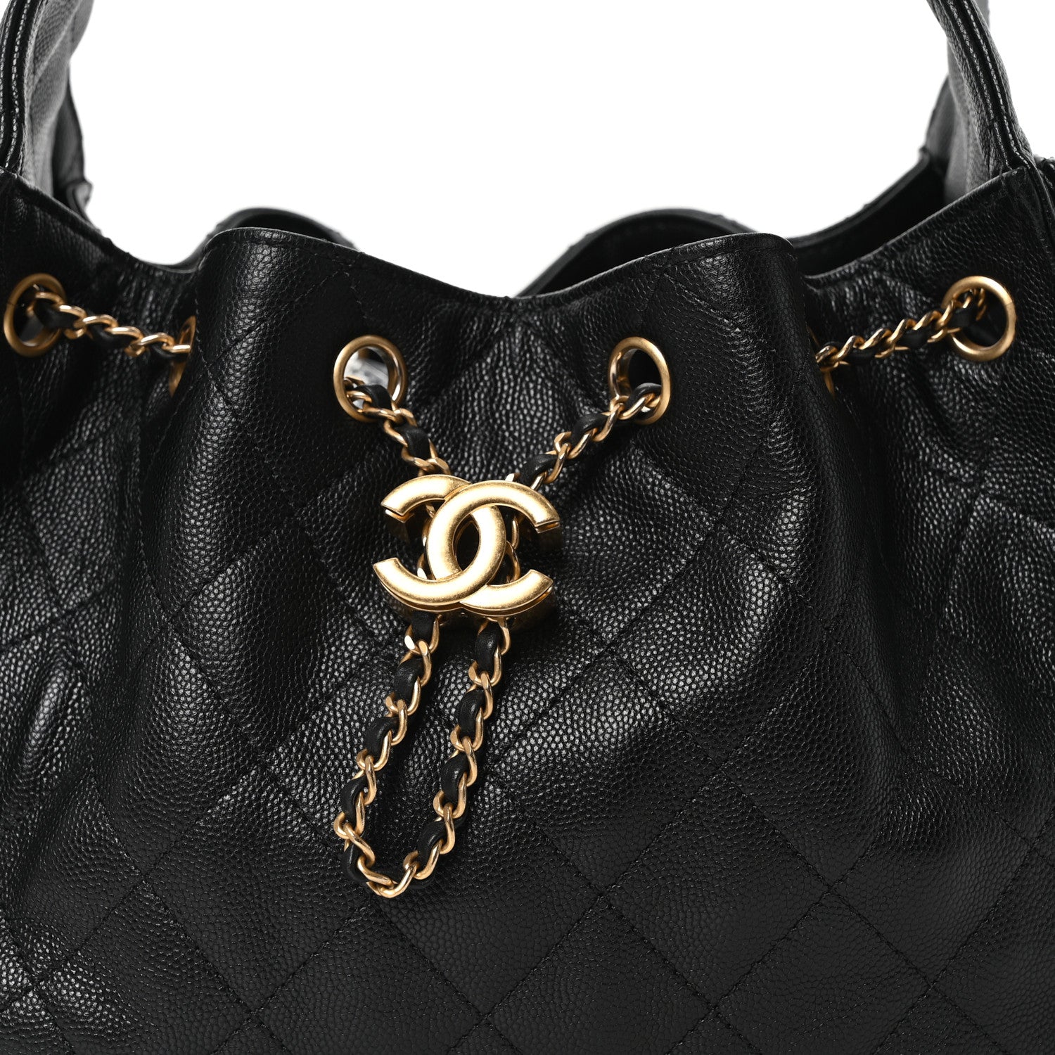 Chanel Caviar Quilted Small Chanel 25 Handbag Black 8 of 10