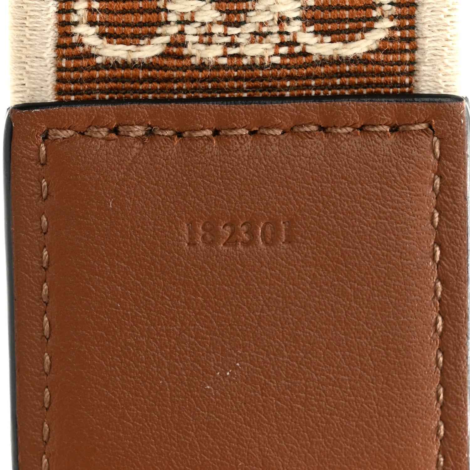 Loewe Calfskin Jacquard Anagram Strap Tan Pecan 5 of 6