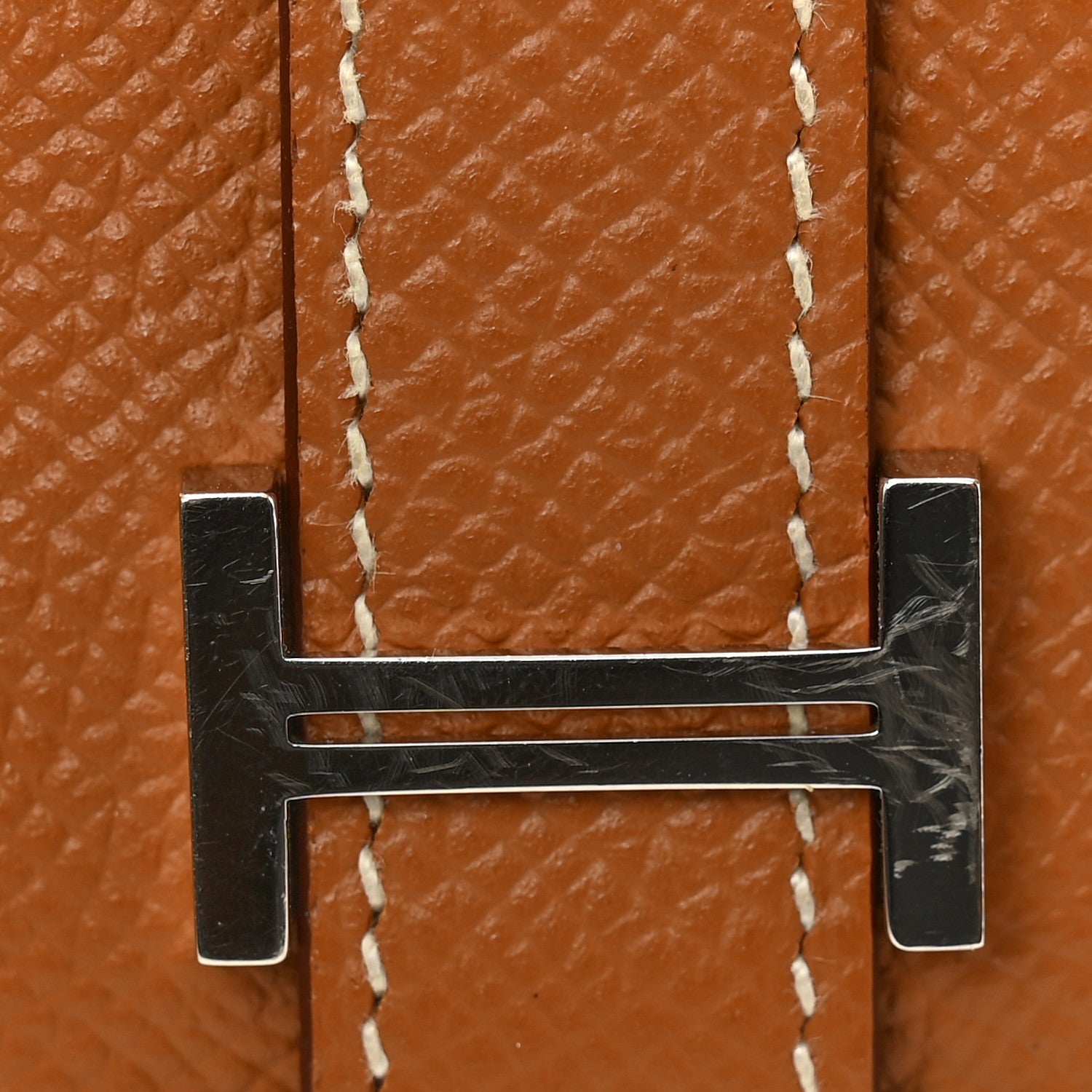 Hermes Epsom Bearn Card Holder Wallet Gold 8 of 10