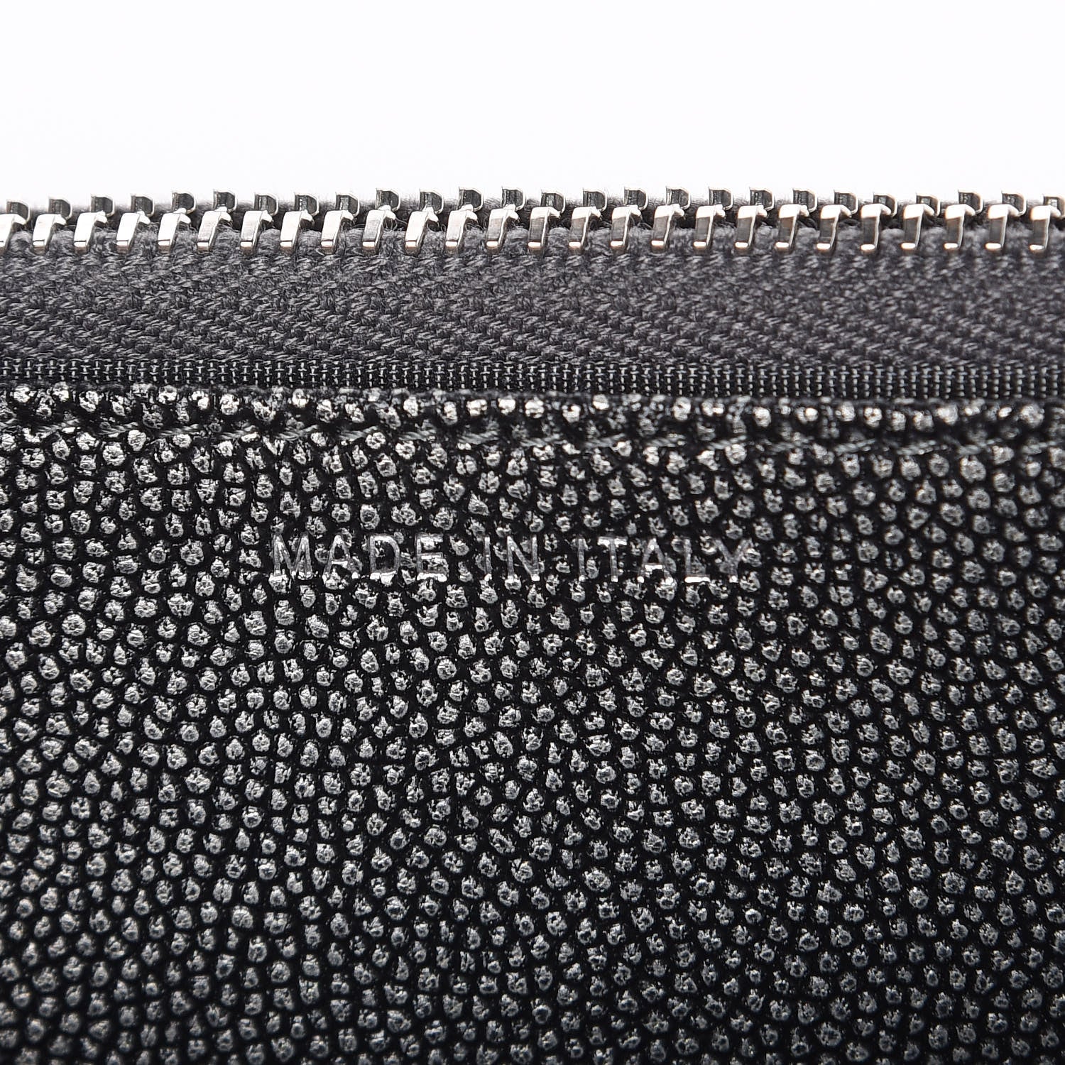 Chanel Metallic Caviar Quilted Golden Class Wallet On Chain WOC Dark Grey 7 of 11