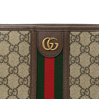 Gucci GG Supreme Monogram Web Toiletry Case Brown 10 of 11