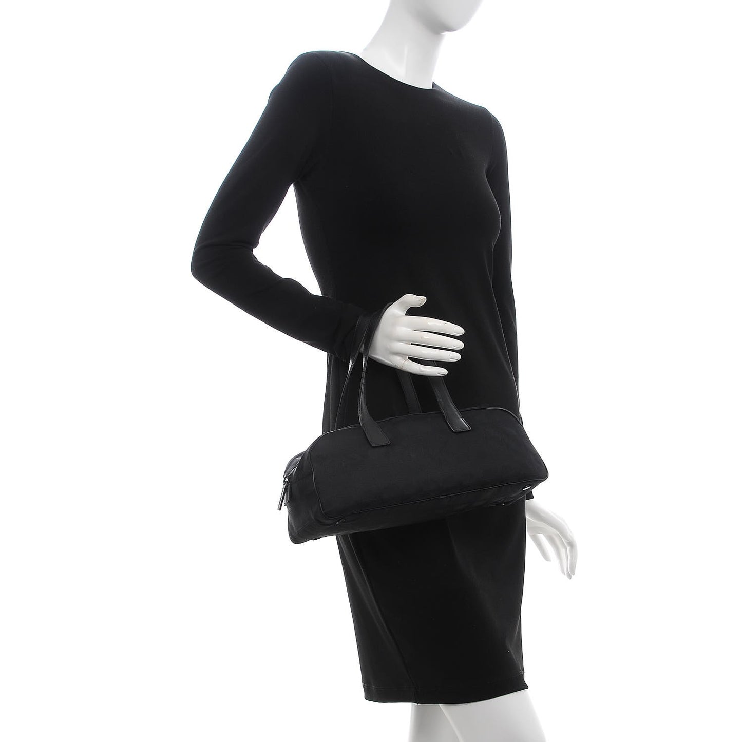 Nylon Travel Bowler Black