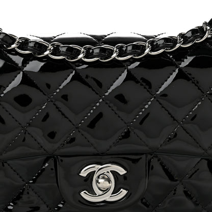 Chanel Patent Calfskin Quilted Mini Rectangular Flap Black 8 of 13