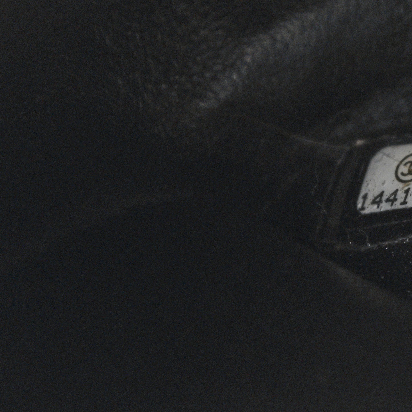 Patent Quilted Maxi Double Flap Black