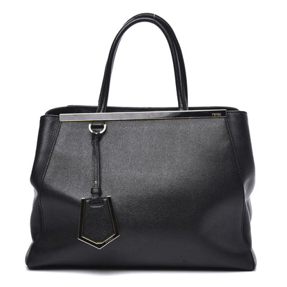 Fendi Vitello Elite Regular 2Jours Tote Black 1 of 14