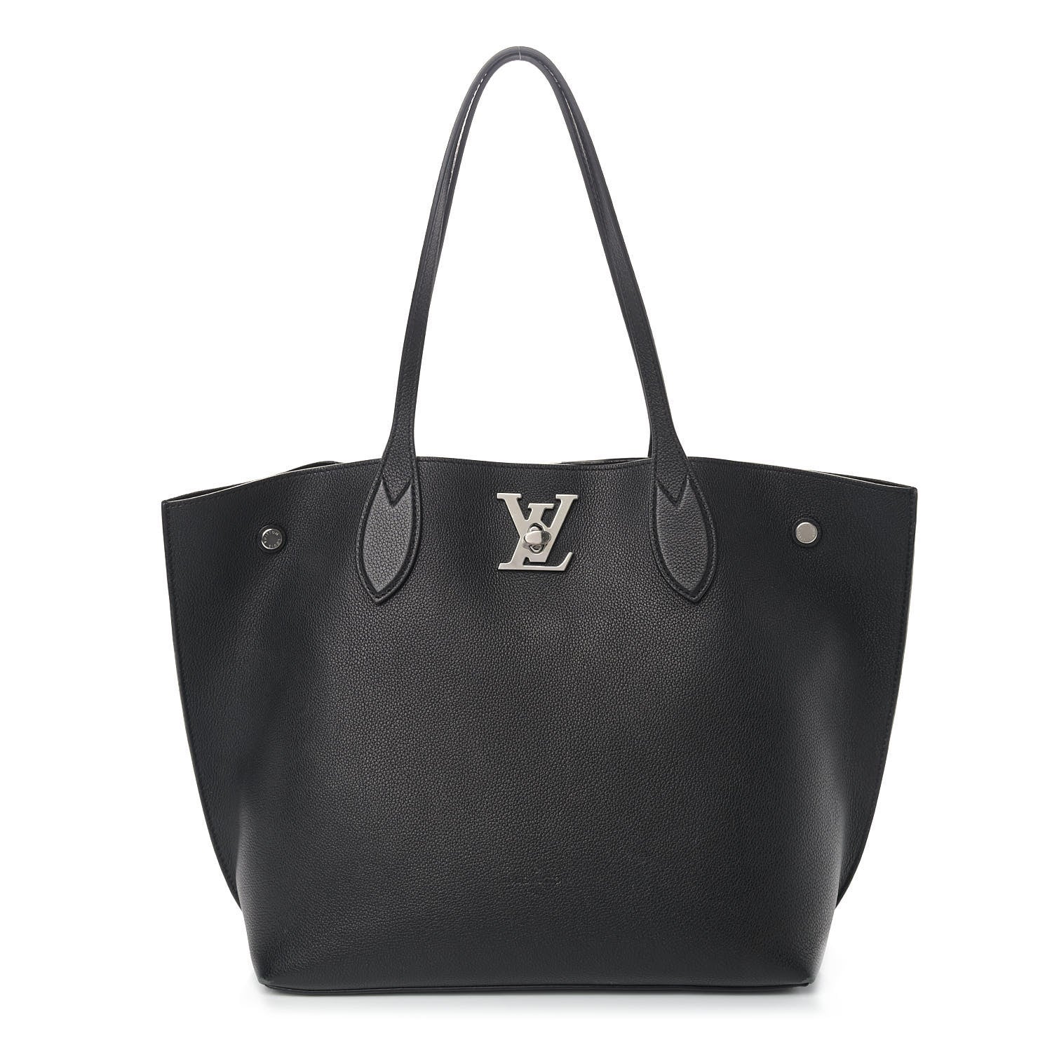 Louis Vuitton Calfskin Lockme Go Tote Black 1 of 14