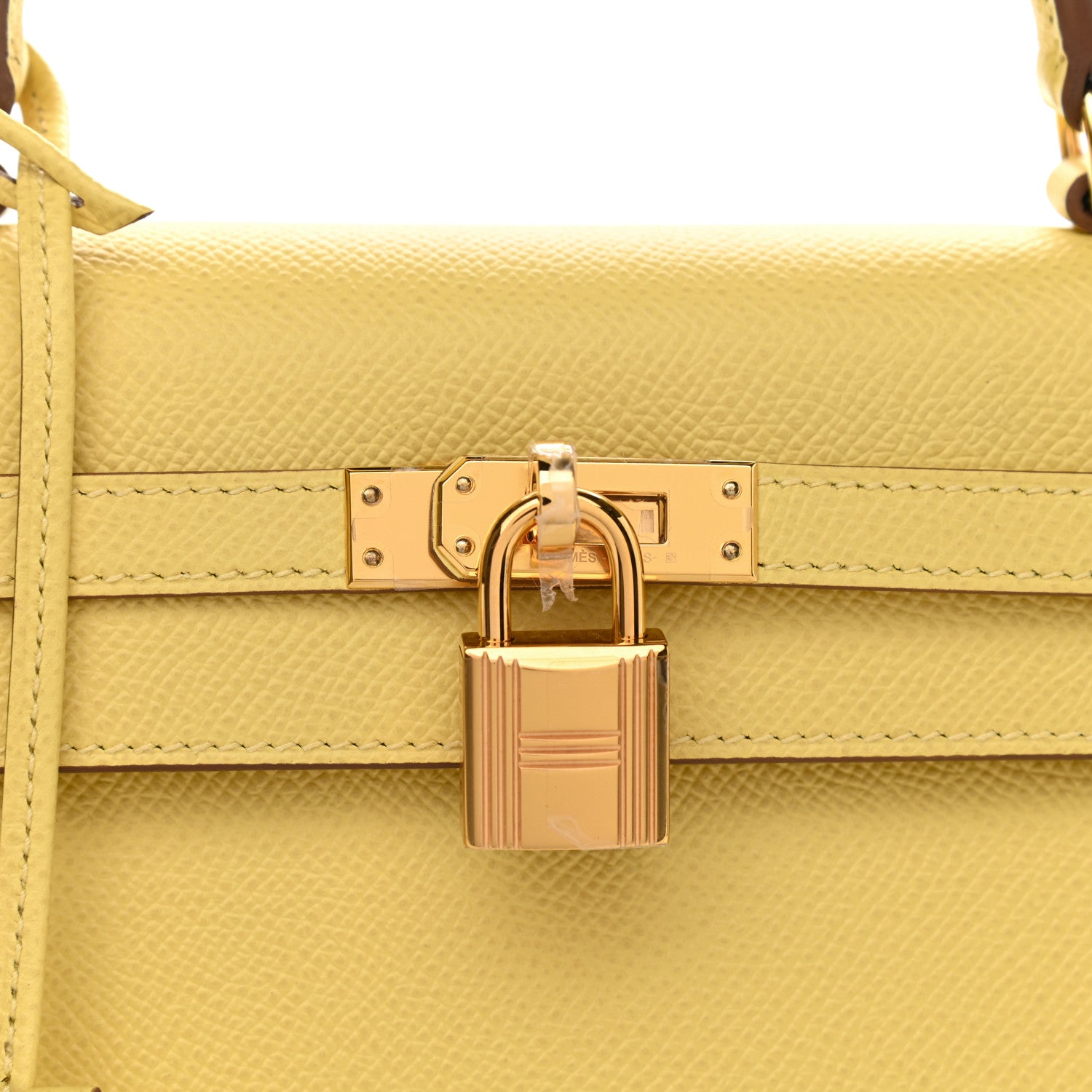 Hermes Epsom Kelly Sellier 25 Jaune Poussin 8 of 11