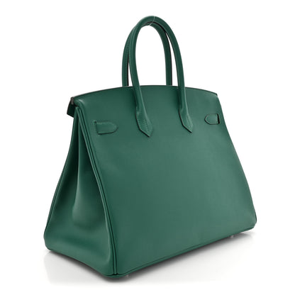 Hermes Epsom Birkin 35 Malachite 3 of 11