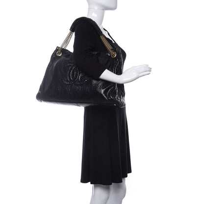 Chanel Vinyl Rodeo Tote Black 2 of 14
