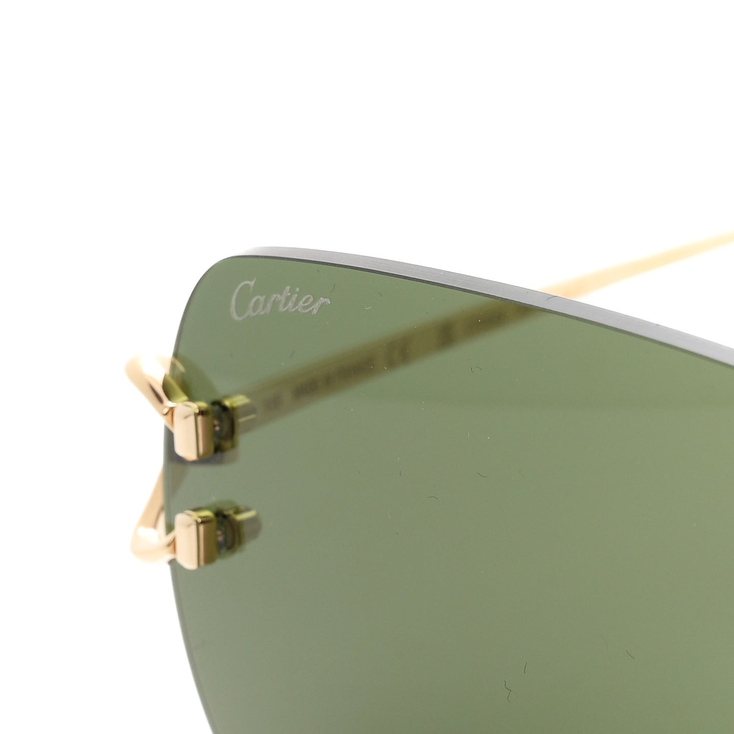 Metal Classic C De Cartier Sunglasses CT0330S Gold Green
