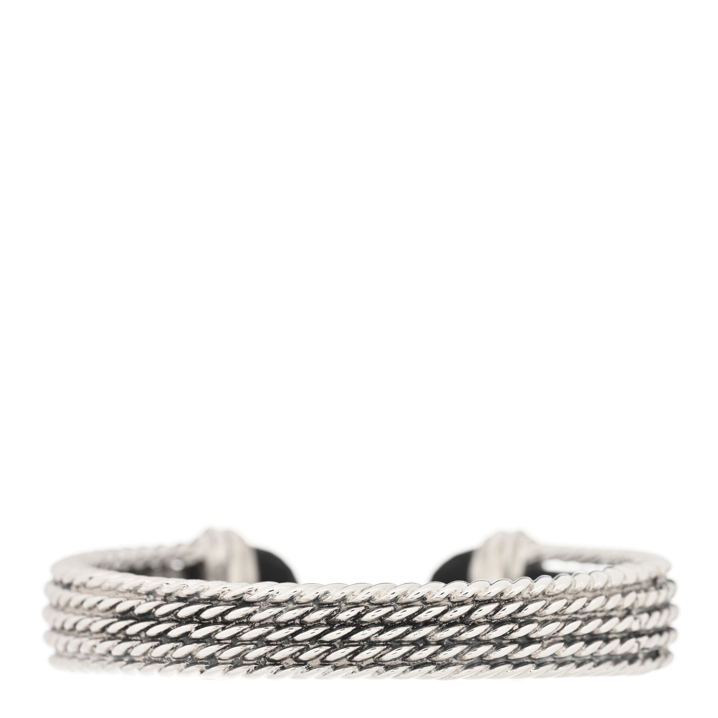 Sterling Silver Diamond Black Onyx Wheaton Cuff Bracelet