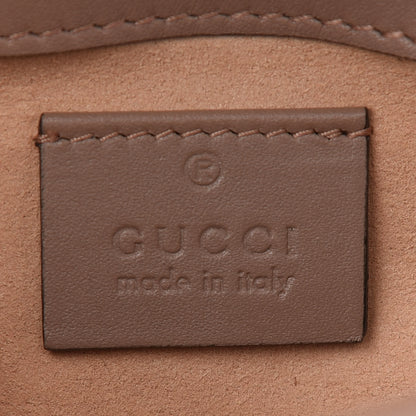 Gucci Calfskin Matelasse Super Mini GG Marmont Shoulder Bag Porcelain Rose 6 of 10