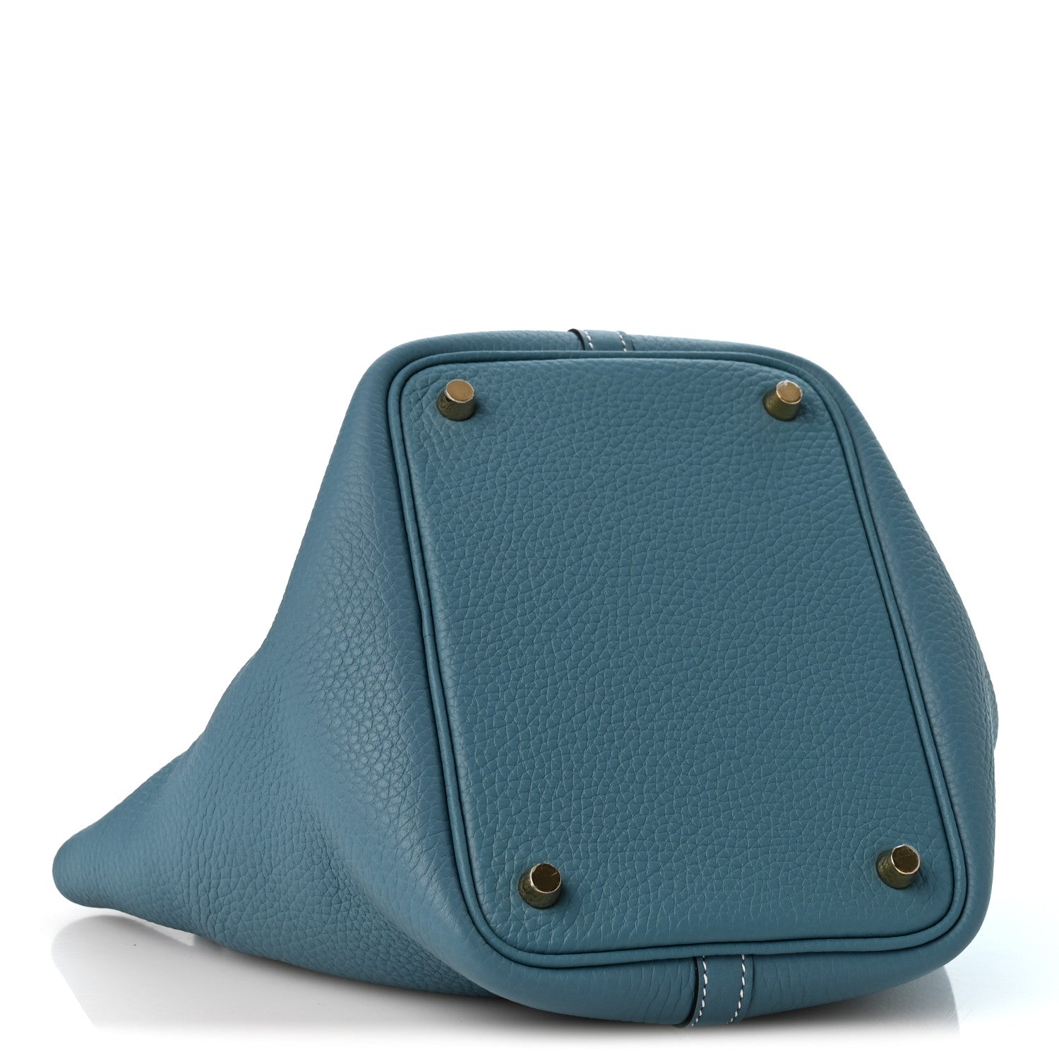 Hermes Taurillon Clemence Picotin Lock 18 PM New Blue Jean 4 of 11
