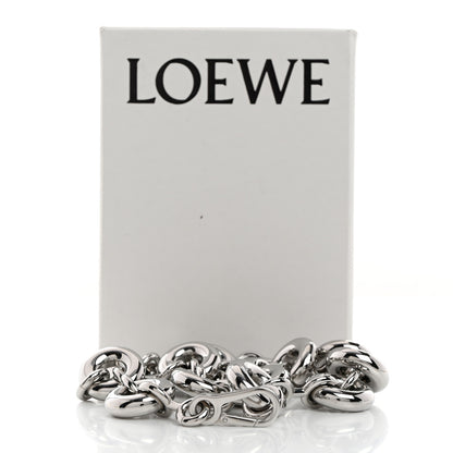 Loewe Aluminum Stainless Steel Chunky Donut Chain Shoulder Strap Silver 5 of 5