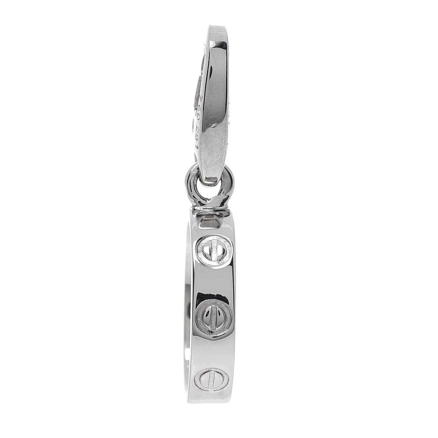 18K White Gold LOVE Ring Charm