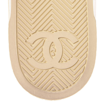 Chanel Crepe Suede Lace Up Espadrilles 38 Beige 7 of 16