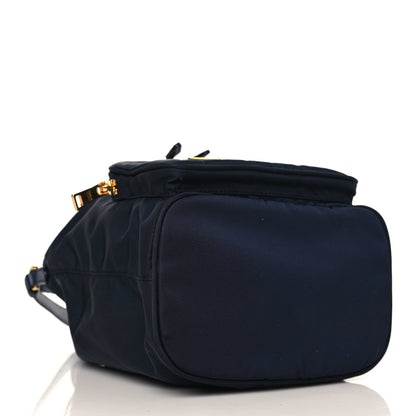 Prada Saffiano Tessuto Nylon Mini Bucket Crossbody Bag Navy 4 of 9