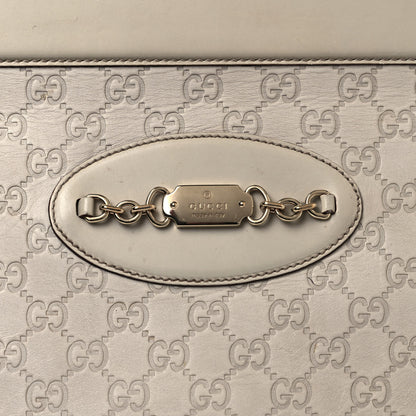 Gucci Guccissima Medium Punch Top Handle Tote White 7 of 16