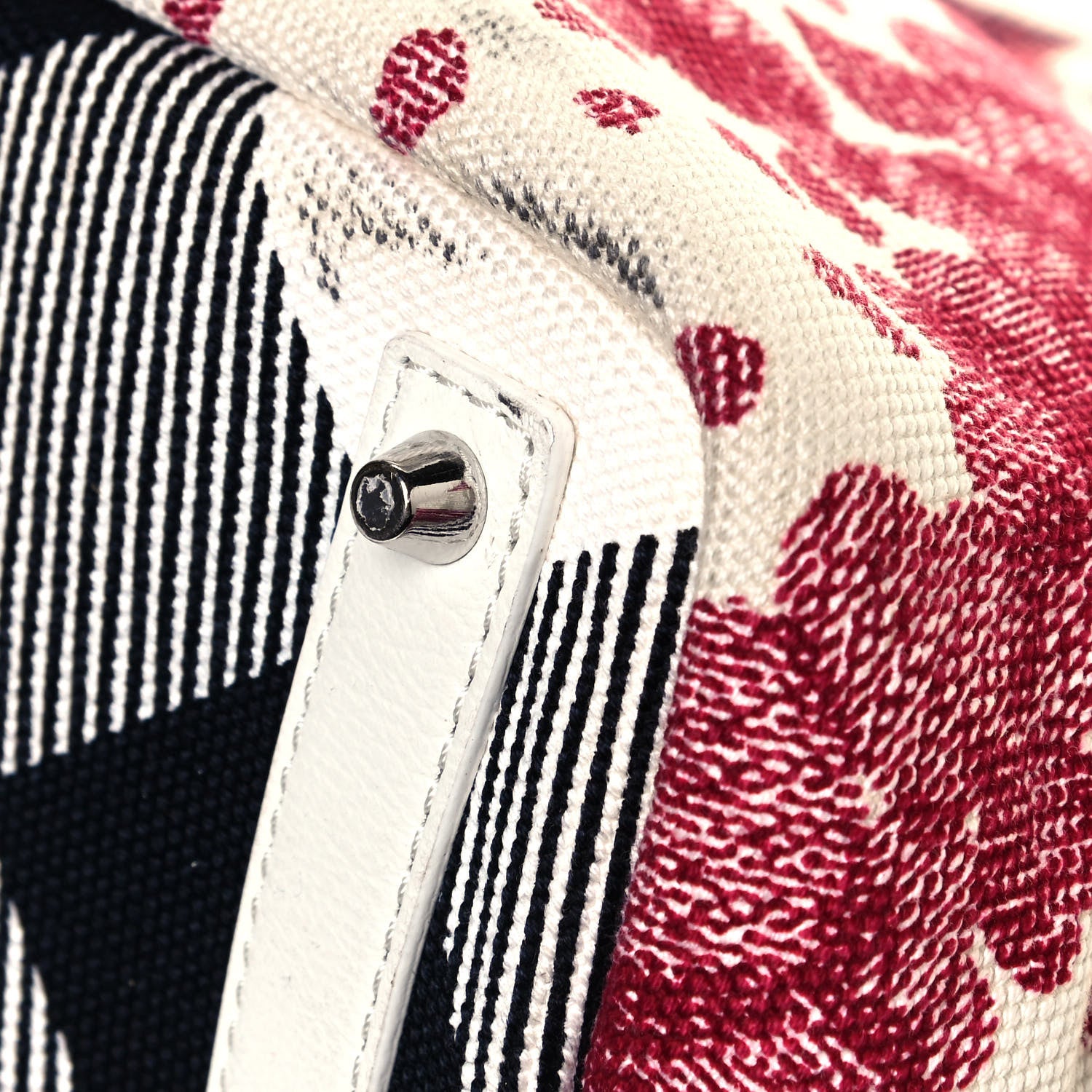 Burberry Canvas Confetti Heart Medium Cantley Tote White 6 of 20