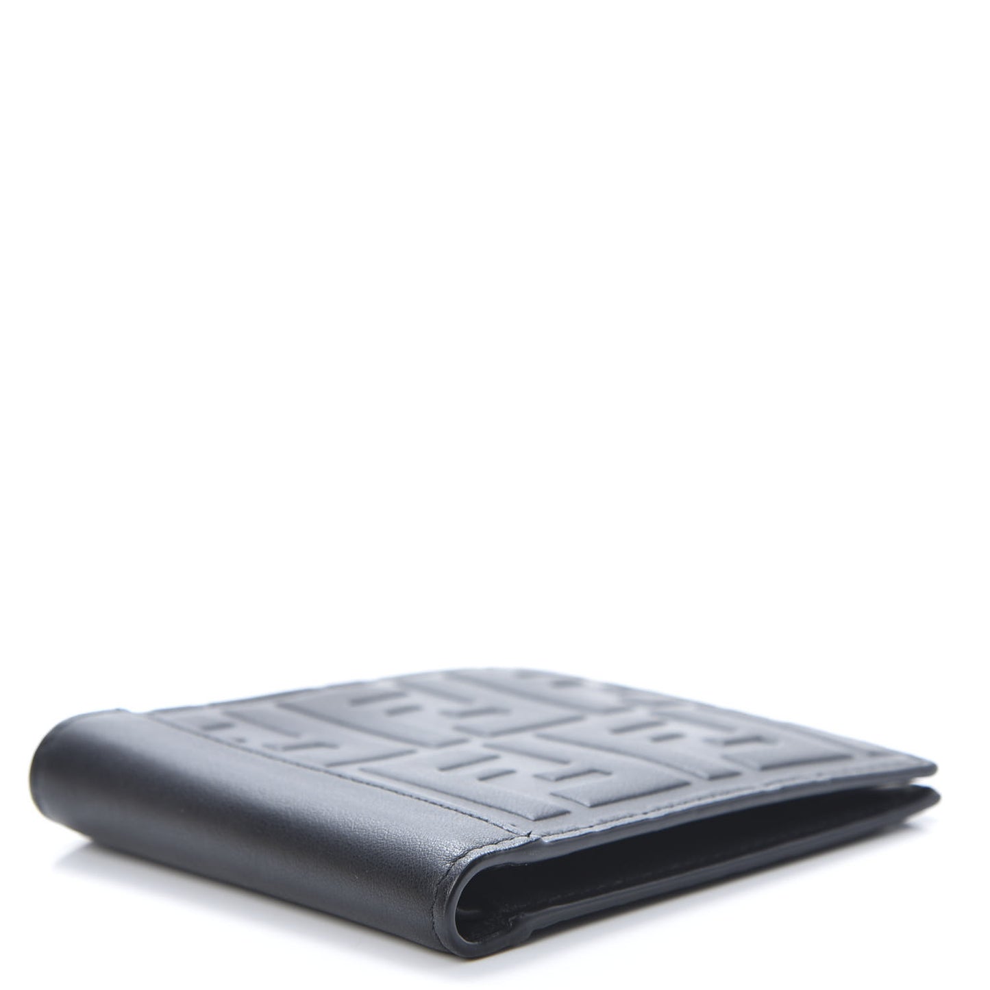 Vitello Grace FF 1974 Embossed Bi-fold Wallet Black