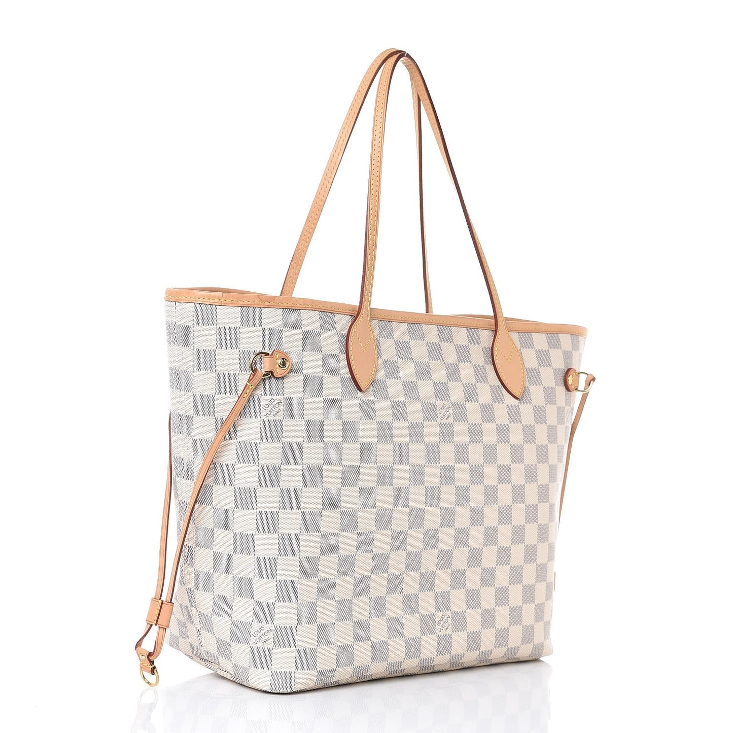 Damier Azur Neo Neverfull MM Rose Ballerine