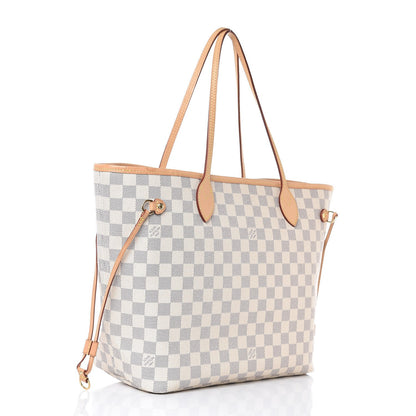 Louis Vuitton Damier Azur Neo Neverfull MM Rose Ballerine 3 of 12