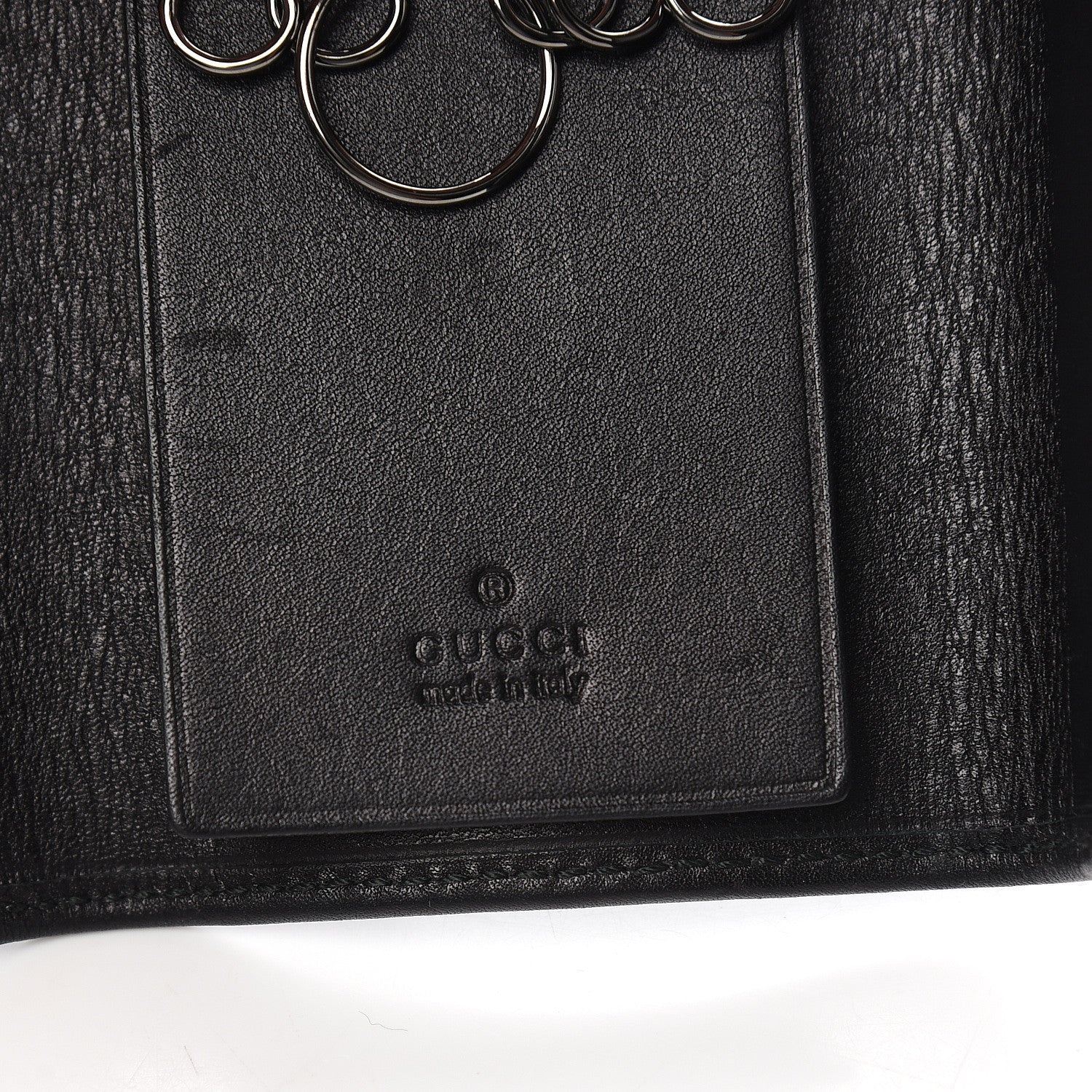Gucci Calfskin 6 Key Holder Case Black 5 of 7