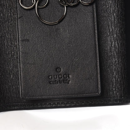 Gucci Calfskin 6 Key Holder Case Black 5 of 7