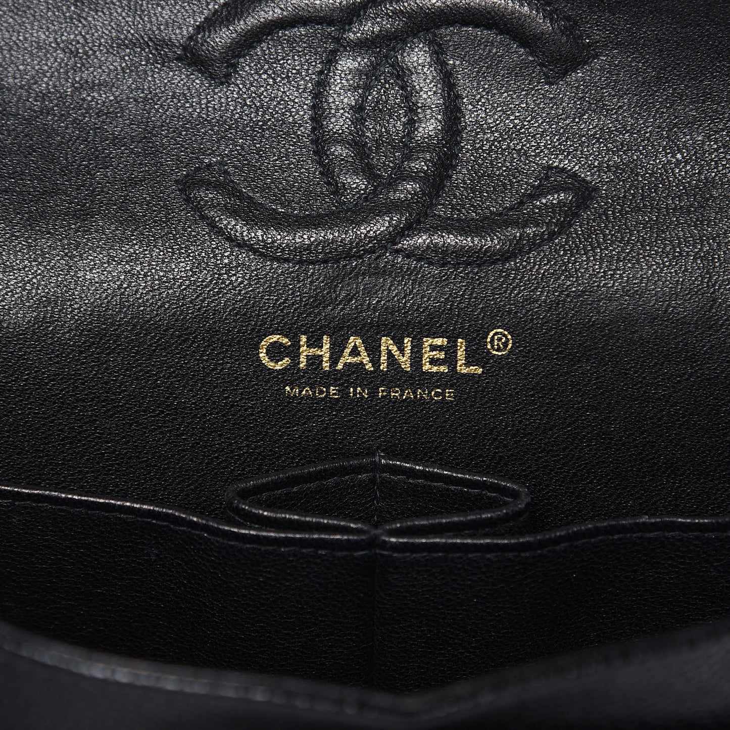 Caviar Quilted Small Double Flap Black