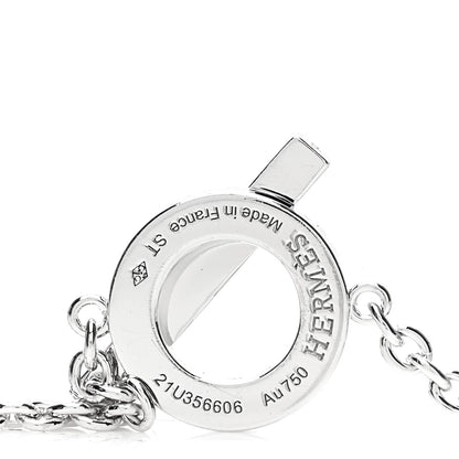 Hermes 18K White Gold Diamond Finesse Bracelet ST 3 of 4
