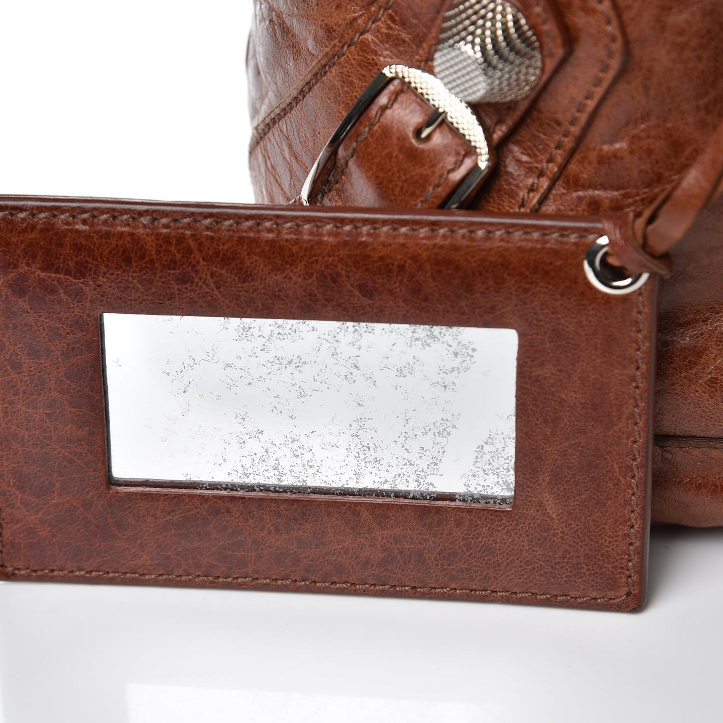 Agneau Giant 21 Silver Hardware Day Hobo Sienna