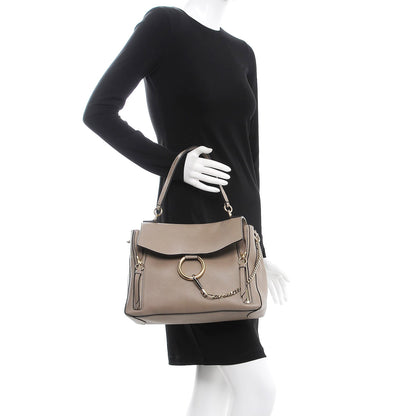 Chloe Calfskin Medium Faye Day Shoulder Bag Motty Grey 3 of 10