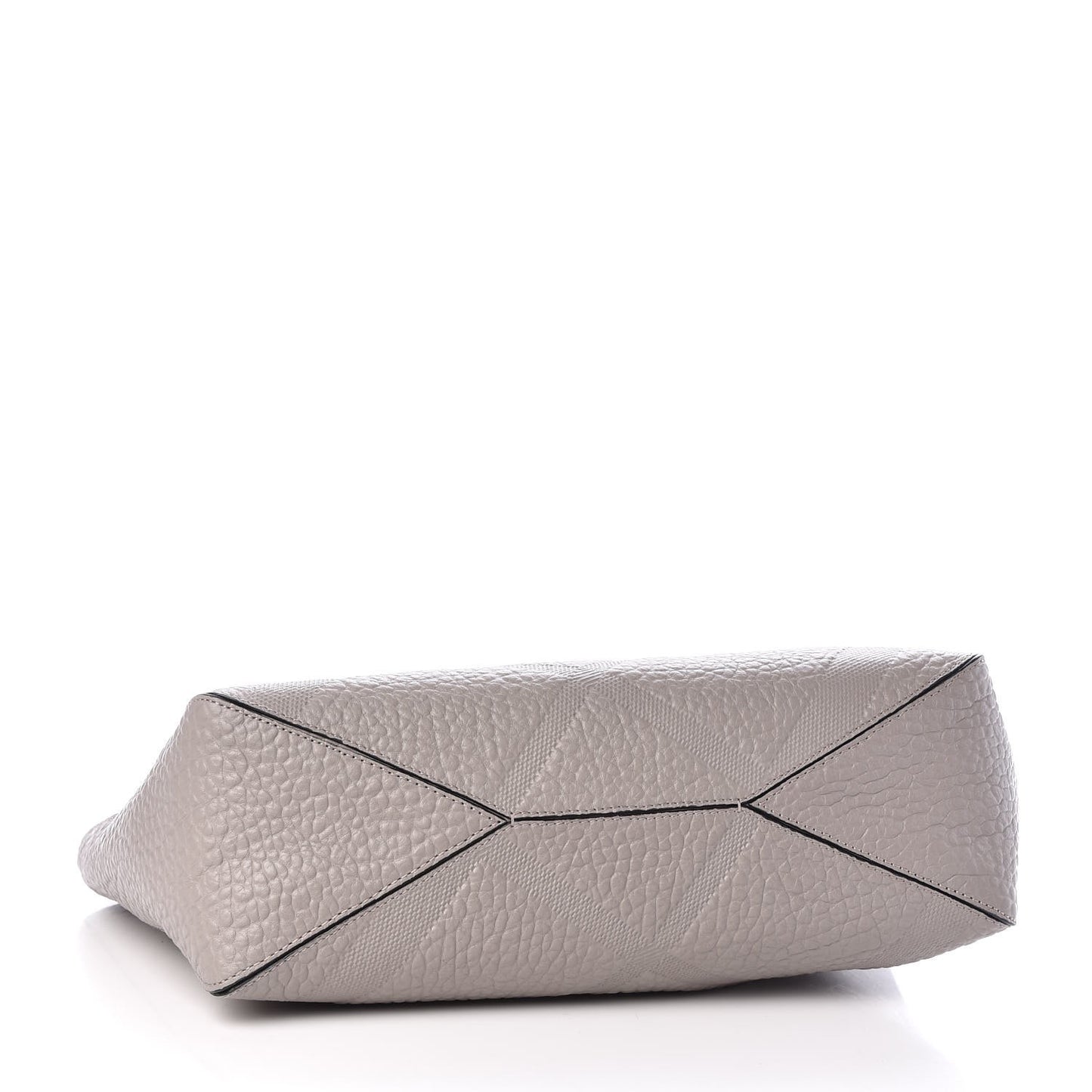 Heritage Grain Check Embossed Medium Dewsbury Tote Pale Grey