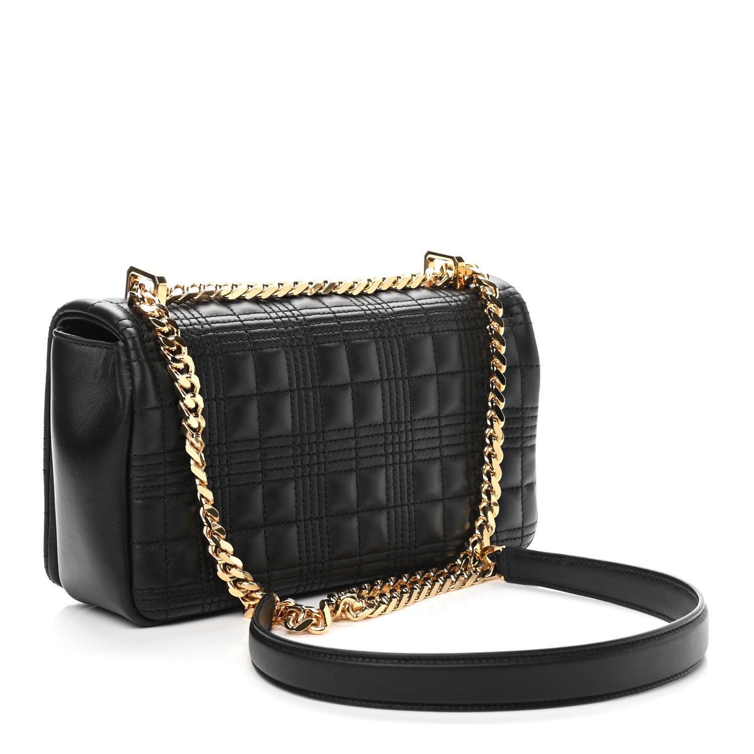Burberry Lambskin Quilted Lola Bag Black 3 of 8