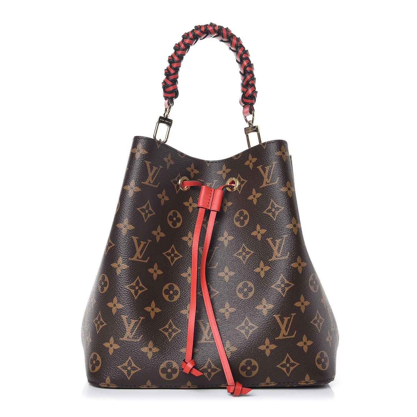 Monogram Braided Neonoe Coquelicot