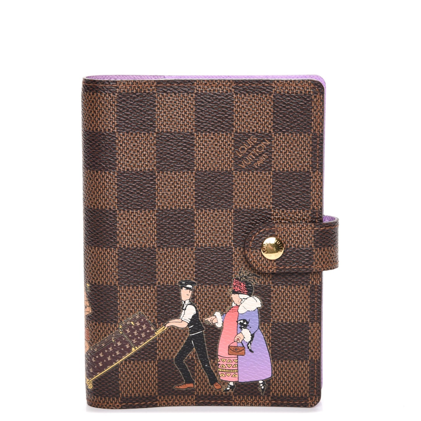 Damier Ebene Illustre Small Ring Agenda