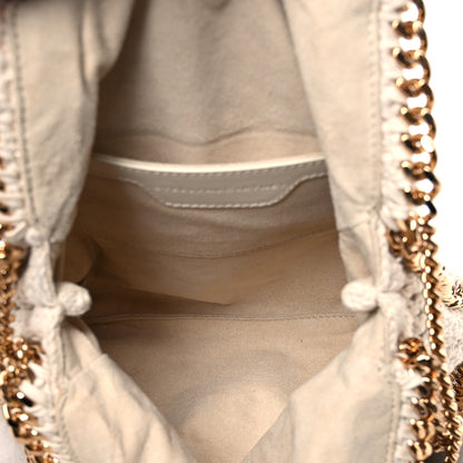 Stella McCartney Cotton Crochet Falabella Ajouree Tote Bag White 5 of 9