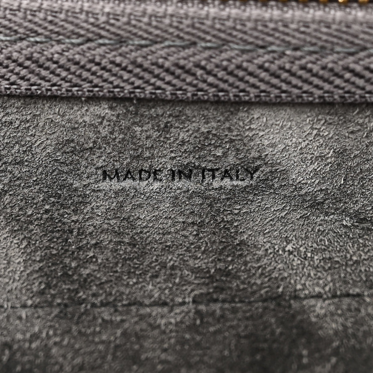 Grained Calfskin Nano Belt Bag Grey