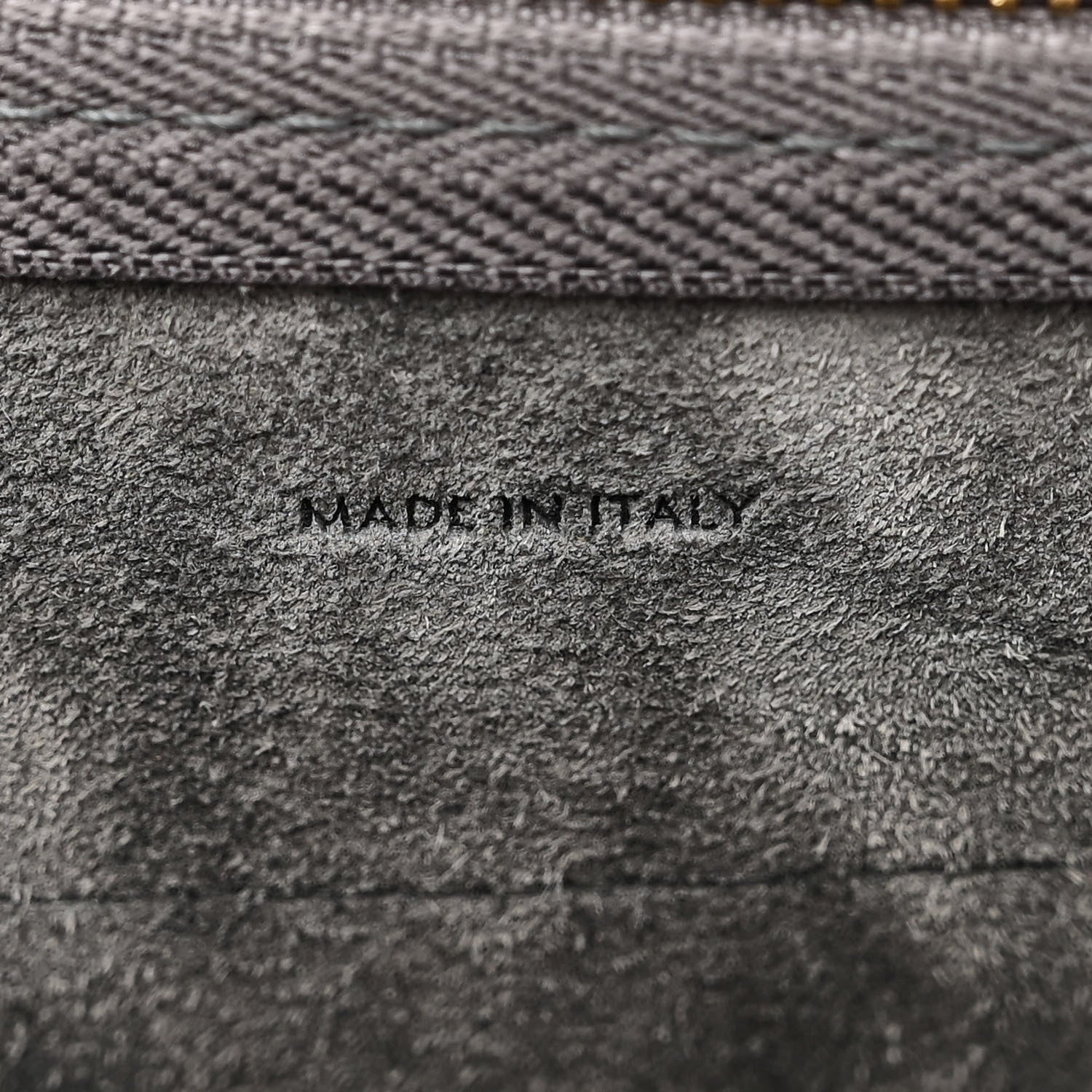 Celine Grained Calfskin Nano Belt Bag Grey 7 of 11