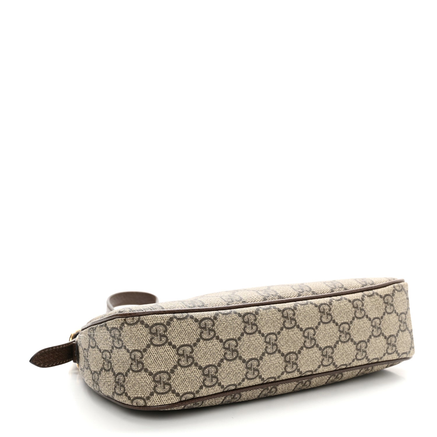 Gucci GG Supreme Monogram Textured Dollar Calfskin Small Ophidia Hobo Beige Ebony New Acero 4 of 13