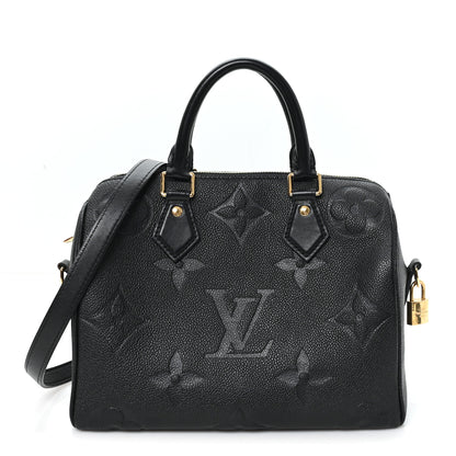 Louis Vuitton Empreinte Monogram Giant Speedy Bandouliere 25 Black 1 of 10