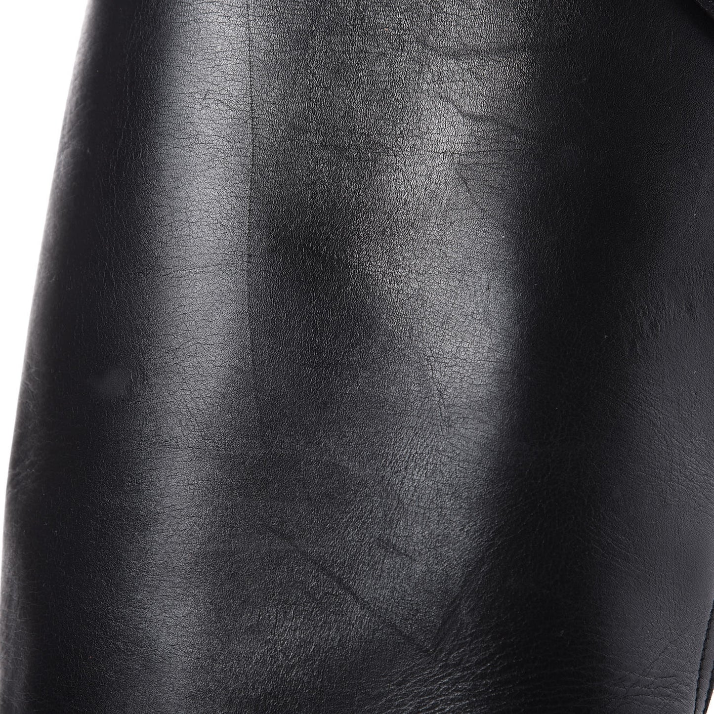 Matte Calfskin Foresta Knee High Wedge Boots 37.5 Black