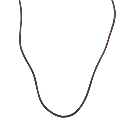 Cartier 18K Yellow Silk Gold Cord Necklace Brown 1 of 4
