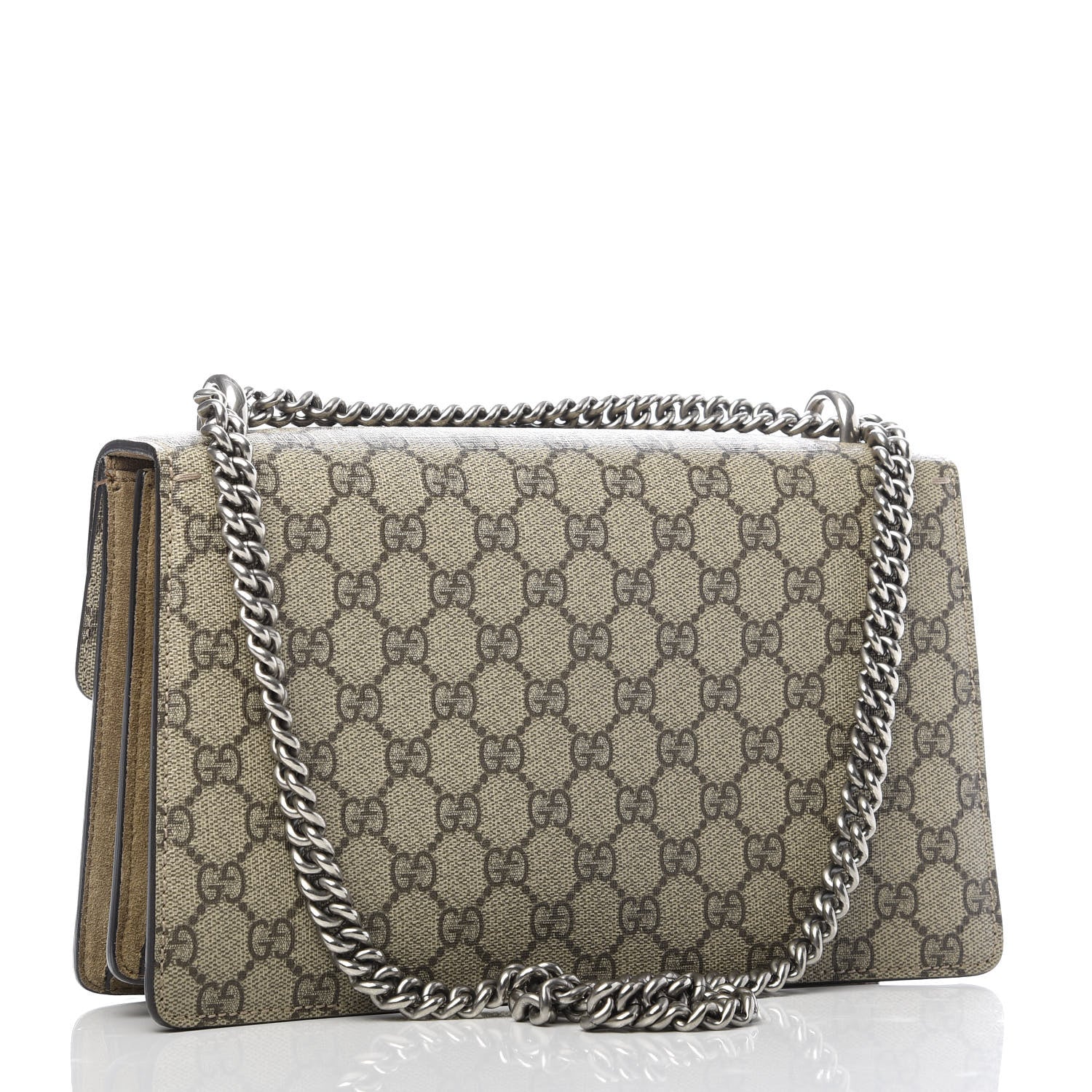 Gucci GG Supreme Monogram Small Dionysus Shoulder Bag Taupe 2 of 8