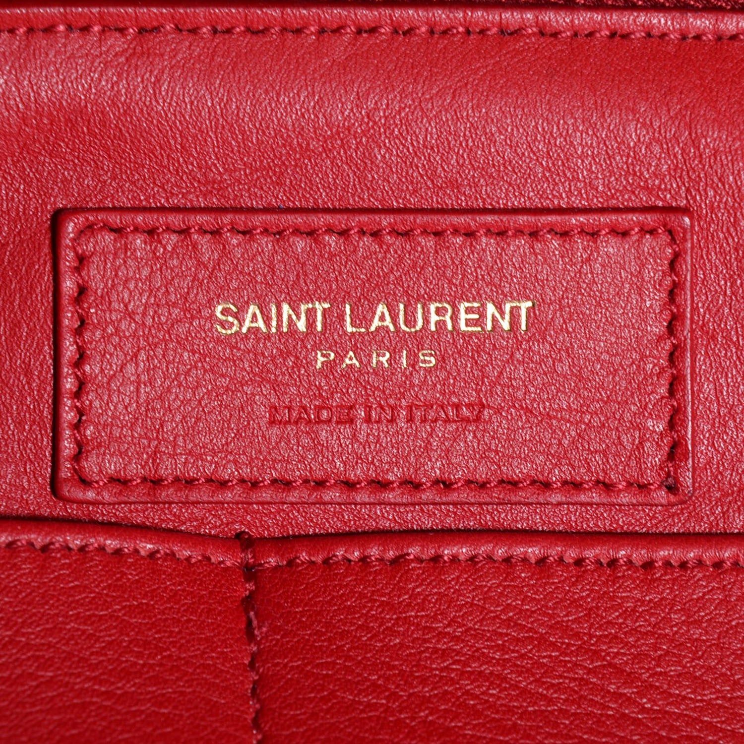 Saint Laurent Calfskin Medium Classic Y Cabas Red 5 of 8